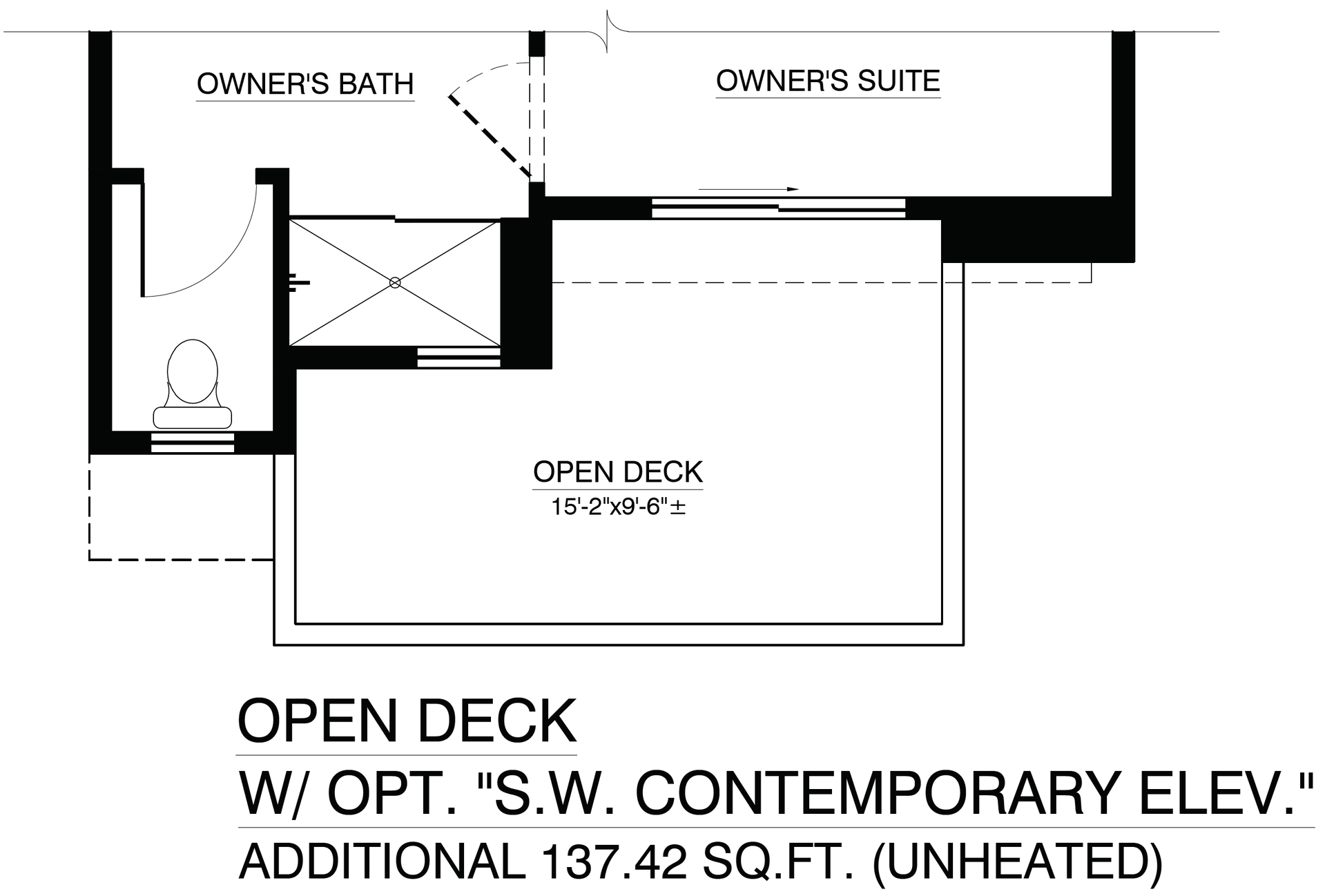 Open Deck with Contemporary Elevation