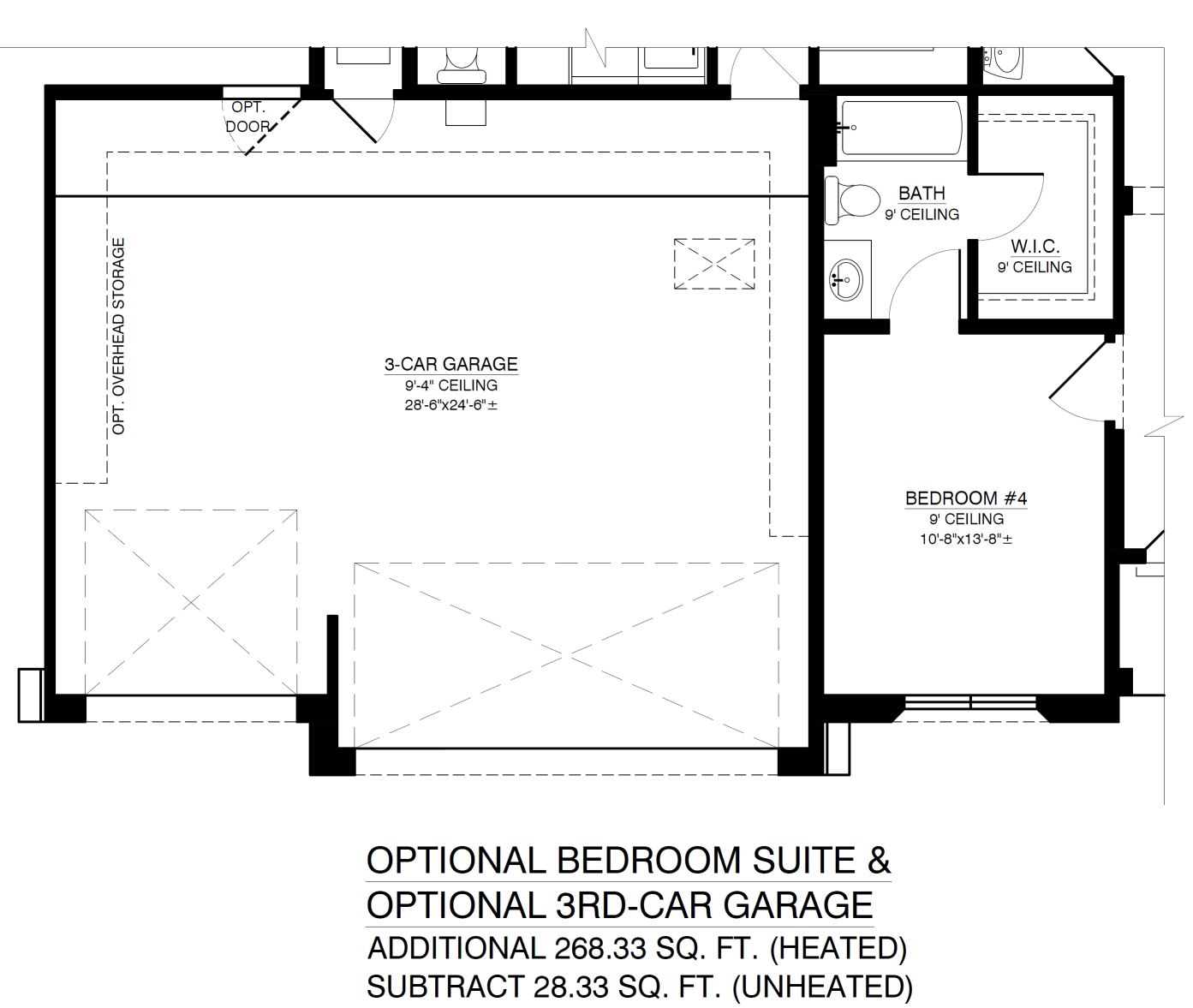 Optional Bedroom Suite and 3rd Garage