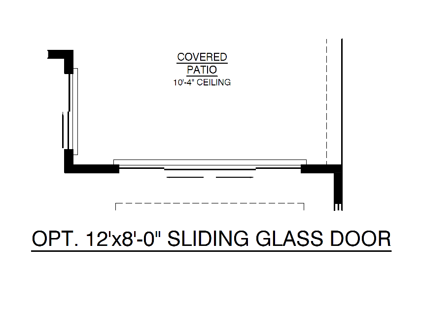 Optional Sliding Glass Door