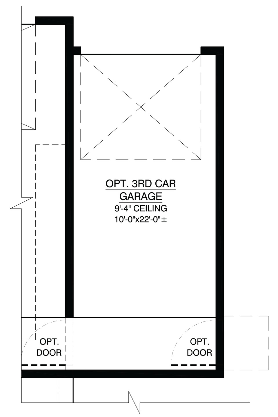 Optional 3rd Car Garage