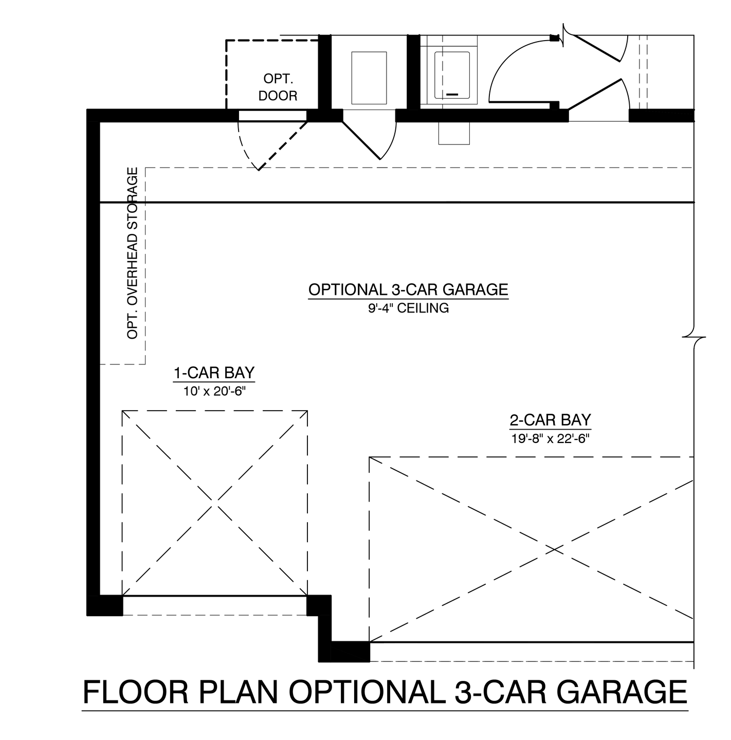 Optional 3rd Car Garage