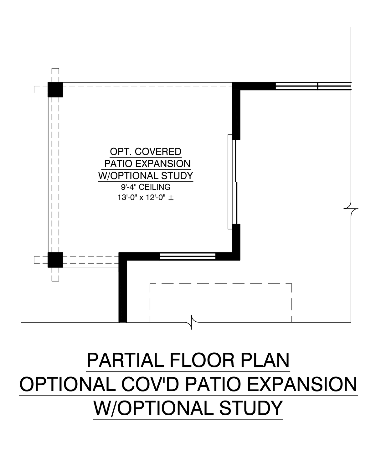 Optional Covered Patio Expansion w/Optional Study
